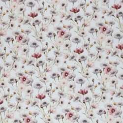 Jersey Cotton Fabric Digital Print - Cornflower