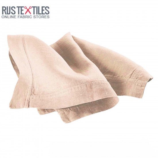 Tissu Lin Nude Rose - (Tissu Lin lavé )