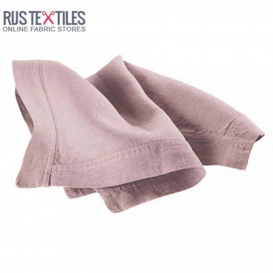 Tessuto Lino Rosa Rosa Antico - (Tessuti Di Lino)