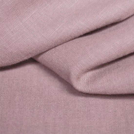 Tessuto Lino Rosa Rosa Antico - (Tessuti Di Lino)