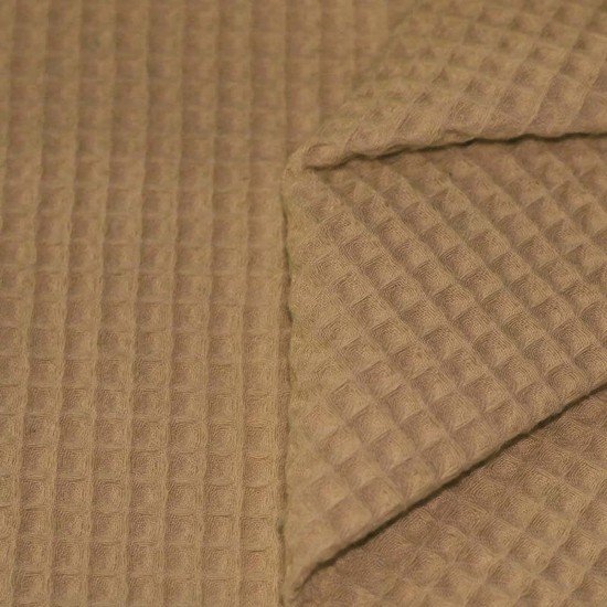 Tessuti Piquet Di Cotone Cacao - (Tessuti Piquet Di Cotone)