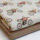 Jersey Cotton Fabric Digital Print - Crosmoters Natural Beige