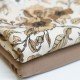Jersey Cotton Fabric Digital Print - Rural Flower Beige - (Jersey Cotton Fabric Digital Print)