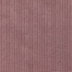Pointelle Jersey Stof (Strepen) Oud Mauve Pointelle Jersey Stof (Strepen) Oud Mauve
