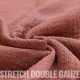 Tissu Double Gaze Stretch Rose Argile - (Tissus Deco)