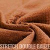 Stretch Double Gauze Fabric Cognac
