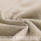 Tissu Double Gaze Stretch Beige Foncé - (Tissus Deco)