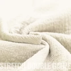 Stretch Musselin Stof Naturel