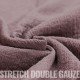 Tissu Double Gaze Stretch Vieux Mauve - (Tissus Deco)