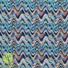Digital Print Bamboo Jersey - Geometry Waves