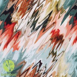 Digital Print Bamboo Jersey - Watercolor Art
