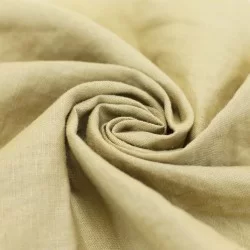 Tissu De Lin Fin Beige