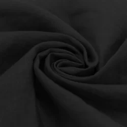 Tissu De Lin Fin Noir