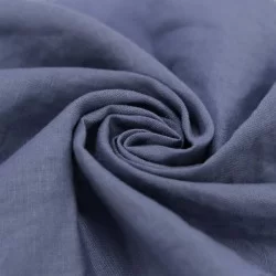Tissu De Lin Fin Jeans Foncé