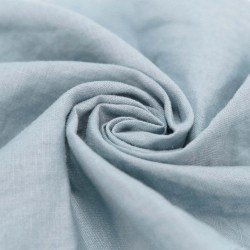 Fine Linen Fabric Light Blue