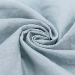 Tissu De Lin Fin Bleu Clair