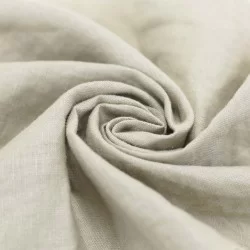 Tissu De Lin Fin Beige Clair