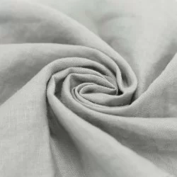 Tissu De Lin Fin Gris Clair