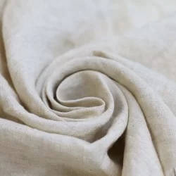 Tissu De Lin Fin Naturel Melange