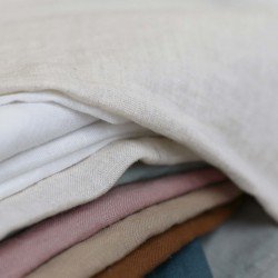 Fine Linen Fabric Black