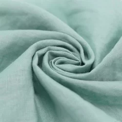 Tissu De Lin Fin Mer Verte