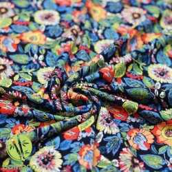 Digitale Print Bamboe Jersey - Abstracte Bloem Digitale Print Bamboe Jersey - Abstracte Bloem