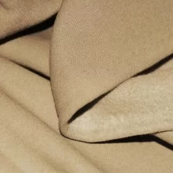Tessuto Felpa Cotone Cacao