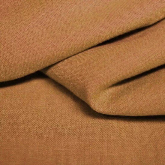 Linen Fabric Cognac - (Linen Fabric Washed)