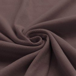 Rib Knit Jersey Fabric Dark Mauve