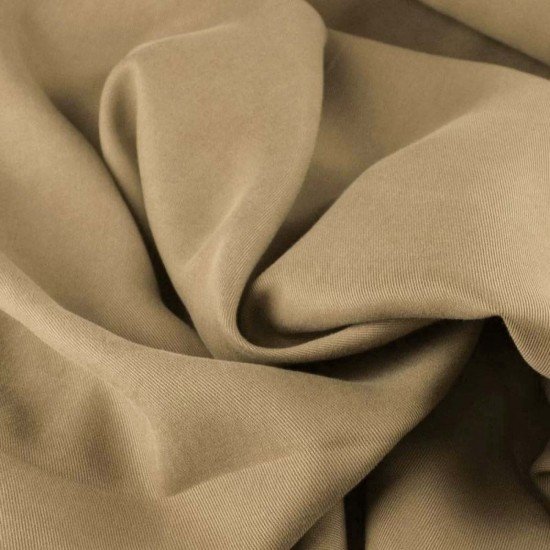 Tissu Tencel De Sergé Cacao - (Tissus De Mode)