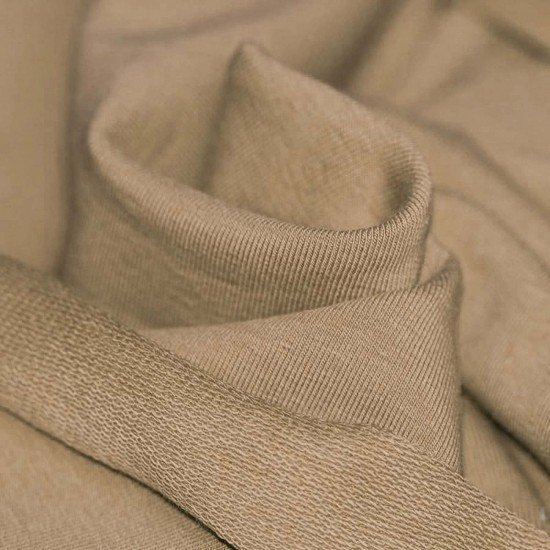 Sommersweat Stoff Kakao  - (Sommersweat Stoff)