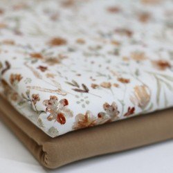 Jersey Katoen Digitale Print - Herfst Water Bloem Jersey Katoen Digitale Print - Herfst Water Bloem