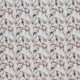 Jersey Cotton Fabric Digital Print - Hand Painted Tulips Brown