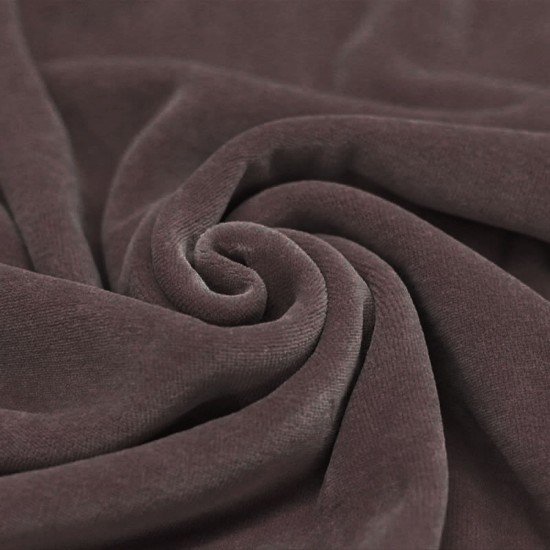 Tissu Nicky Velours Mauve Foncé - (Nicky Velours Tissus)