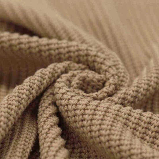 Big Knit Fabric Cacao