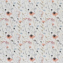 Jersey Cotton Fabric Digital Print - Dry Poppies