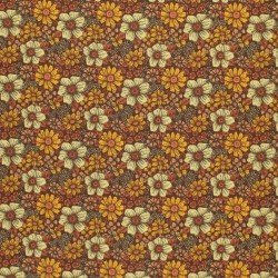 Jersey Cotton Fabric Digital Print - Earthy Flowers