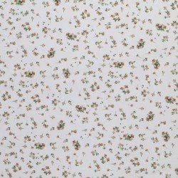 Cotton Poplin Digital Print - Beauty Flower Ecru