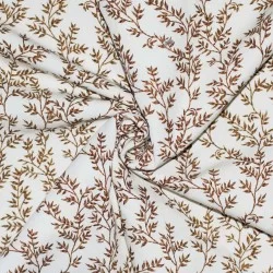 Cotton Poplin Digital Print - Natural Branches Brown Cotton Poplin Digital Print - Natural Branches Brown