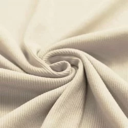 Rib Jersey Strikstof Naturel Beige