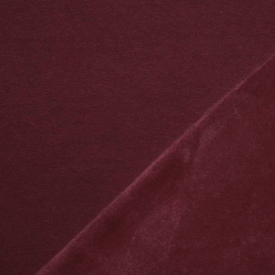 Alpenfleece Sweatshirt Stof Bordeaux - (Alpenfleece Sweatshirt Stof)