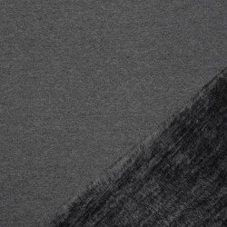 Sweatshirt Fleece Fabric Dark Grey Melee