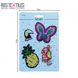 Ironing Application 4 Pieces Packaging - Butterfly Pineapple