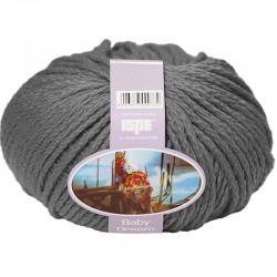 Merino Wool Knitting Yarn ISPE Needle Size 7 - 8 Dark Grey 