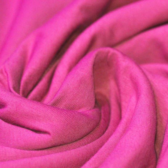 Tissu Coton Jersey Hot Pink - (Tissu Jersey Coton)