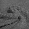 Cotton Fleece Fabric (Sherpa) Dark Grey Melange