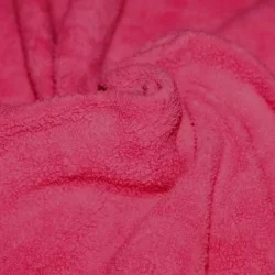 Baumwollfleece Stoff (Sherpa) Fuchsia