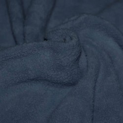 Cotton Fleece Fabric (Sherpa) Jeans Blue