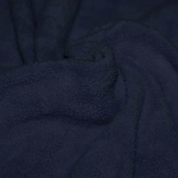 Cotton Fleece Fabric (Sherpa) Navy 