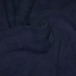 Baumwollfleece Stoff (Sherpa) Marine 